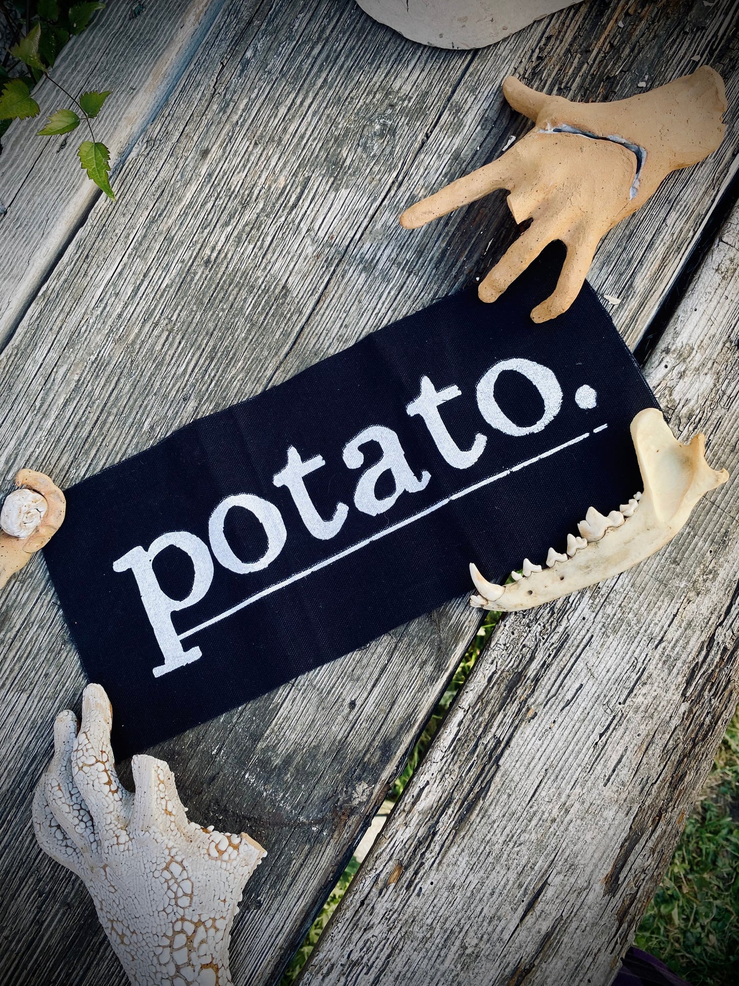 Giant potato patch.