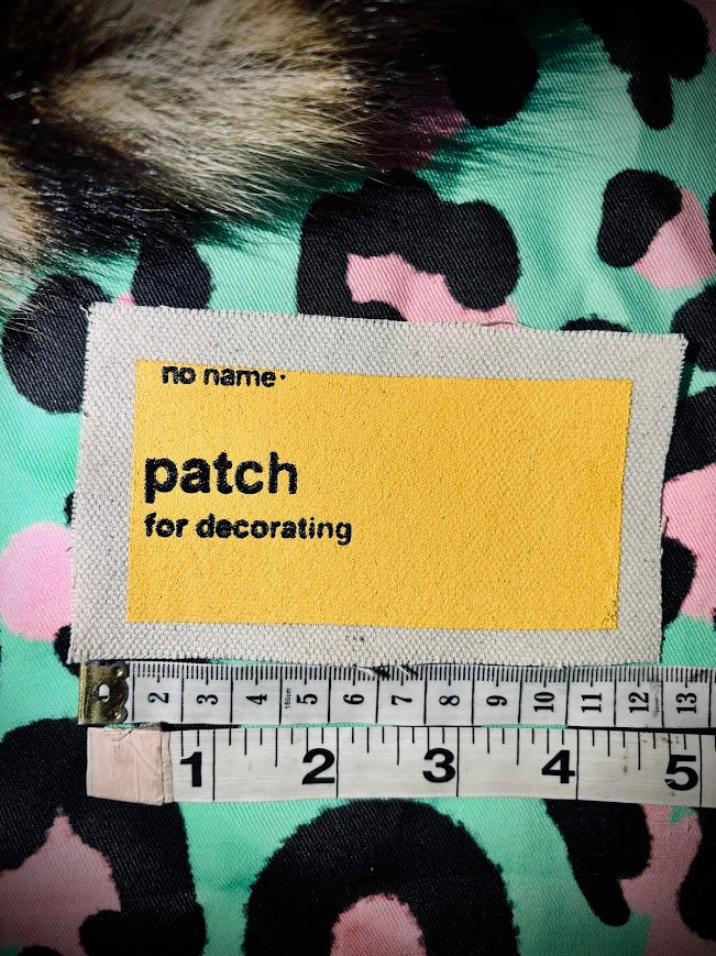 No Name, No Frills patch, for decorating.