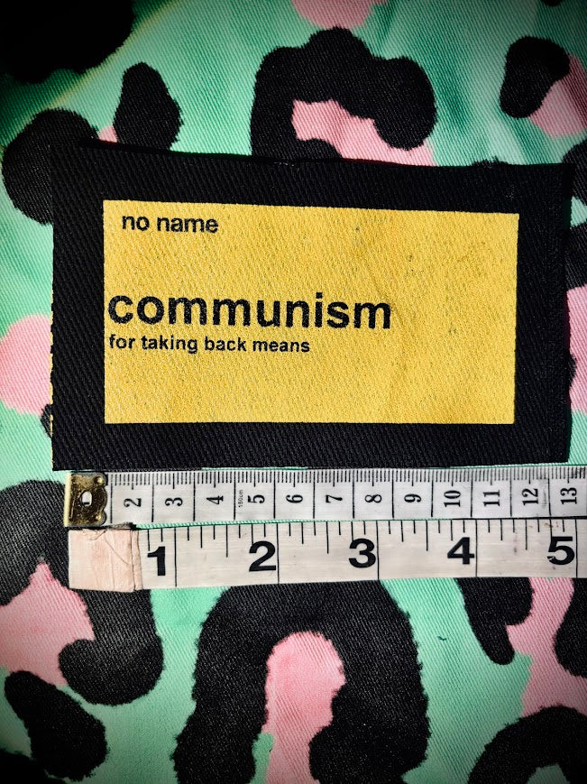 No Name, No Frills Communism patch.