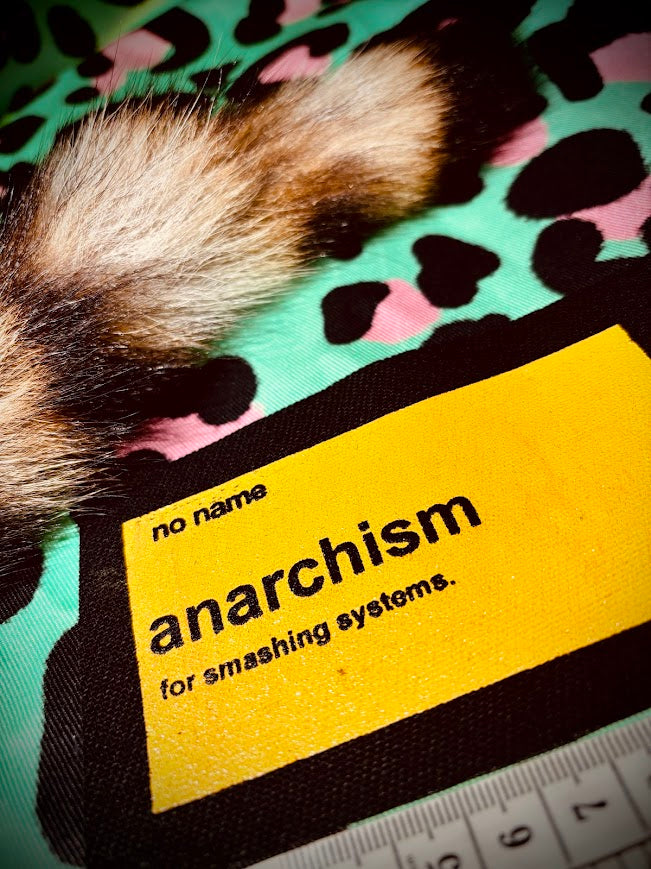 No Name, No Frills anarchism patch.