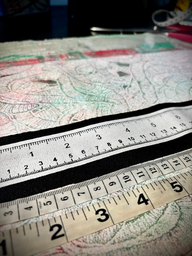 Accurate ruler sew on patch