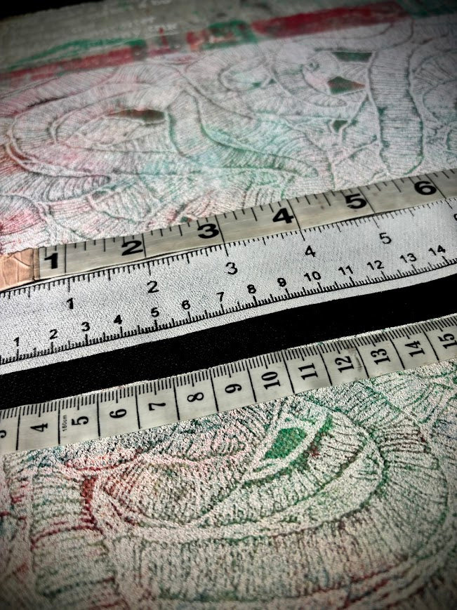 Accurate ruler sew on patch