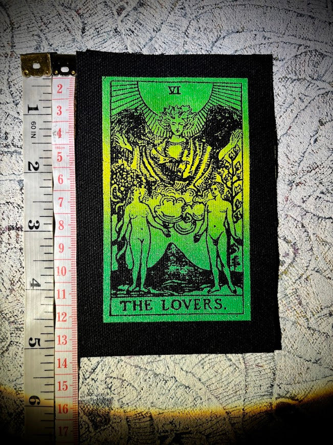 The Lovers tarot card sew on patch