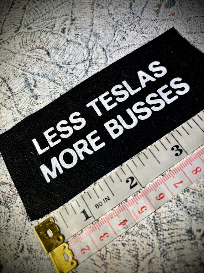Less Teslas, More Busses patch.