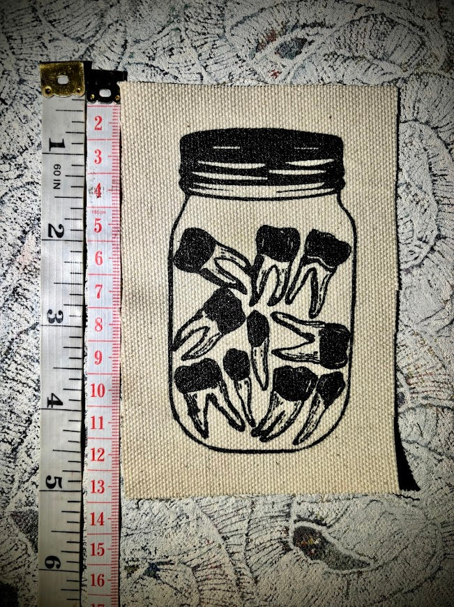Jar of Teeth sew on patch