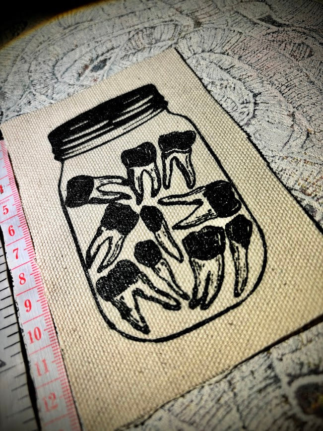 Jar of Teeth sew on patch