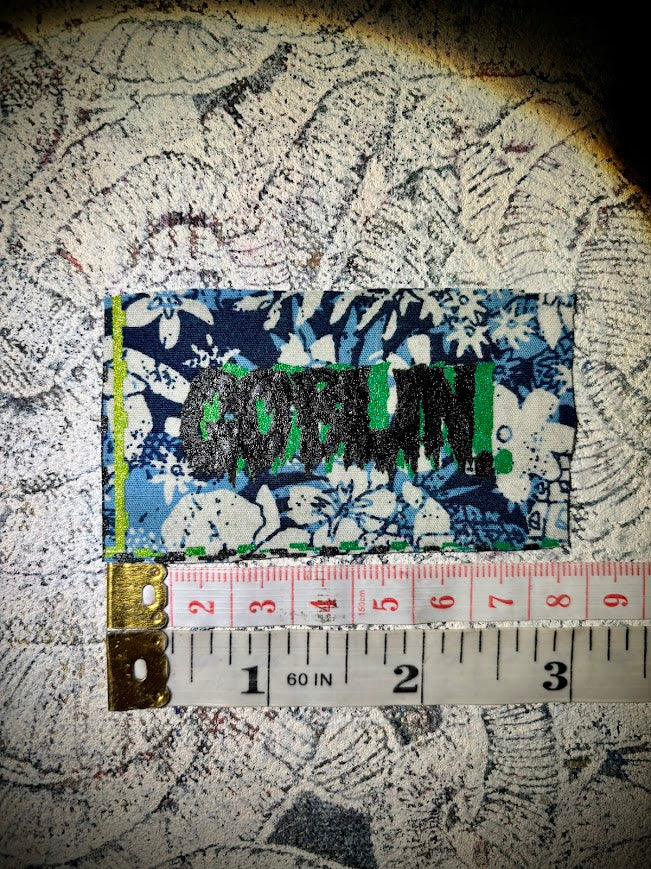 Goblin mini patch! small little patch that says goblin. for all those crusty punk and goth goblins out there.