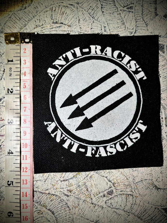 Three Arrows Iron Front anti-fascist anti-Nazi patch.