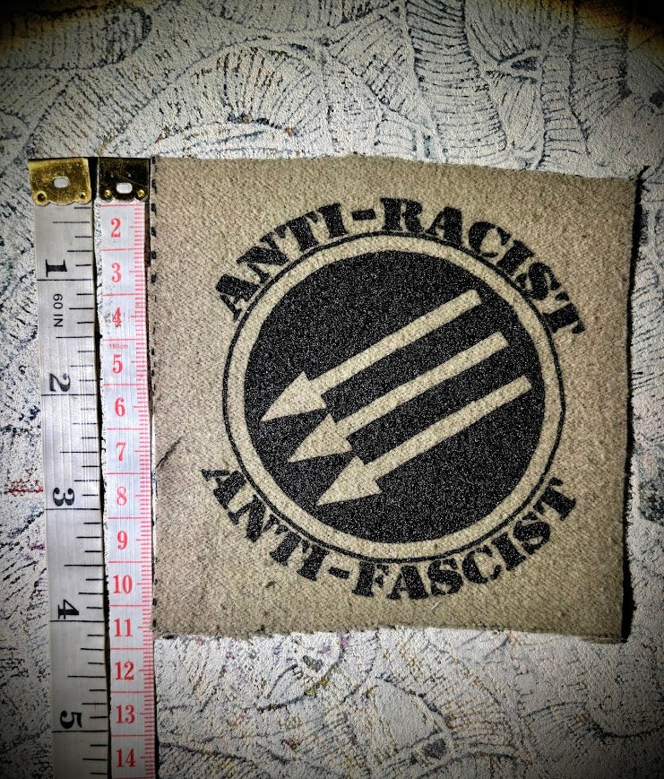 Three Arrows Iron Front anti-fascist anti-Nazi sew on patch