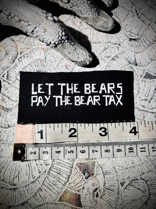 Let the bears pay the bear tax (I pay the Homer tax) tiny obscure Simpsons reference patch