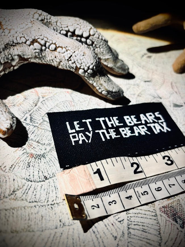 Let the bears pay the bear tax (I pay the Homer tax) tiny obscure Simpsons reference patch