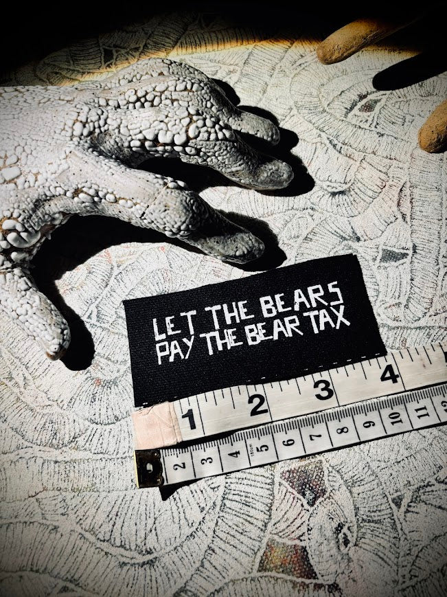 Let the bears pay the bear tax (I pay the Homer tax) tiny obscure Simpsons reference patch