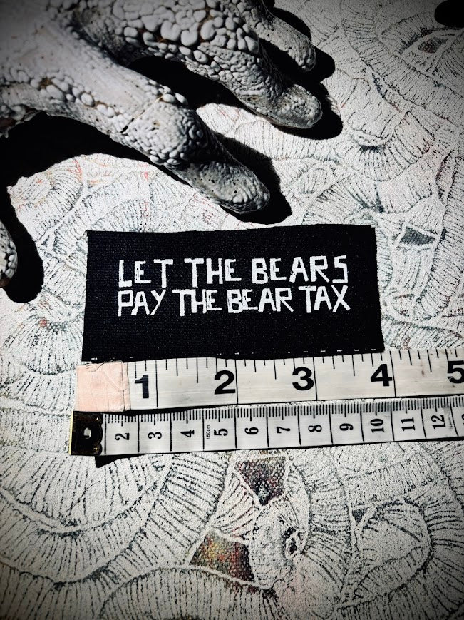 Let the bears pay the bear tax (I pay the Homer tax) tiny obscure Simpsons reference patch