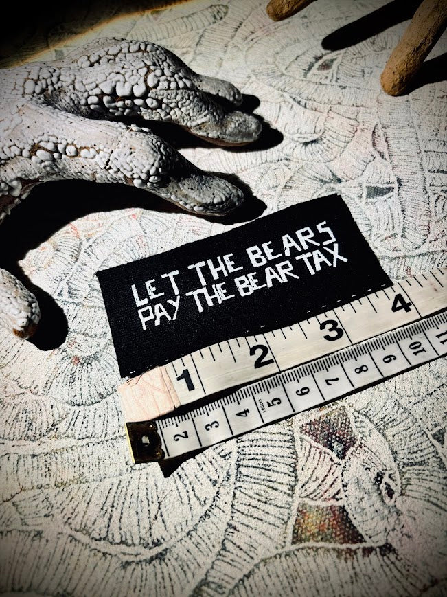 Let the bears pay the bear tax (I pay the Homer tax) tiny obscure Simpsons reference patch