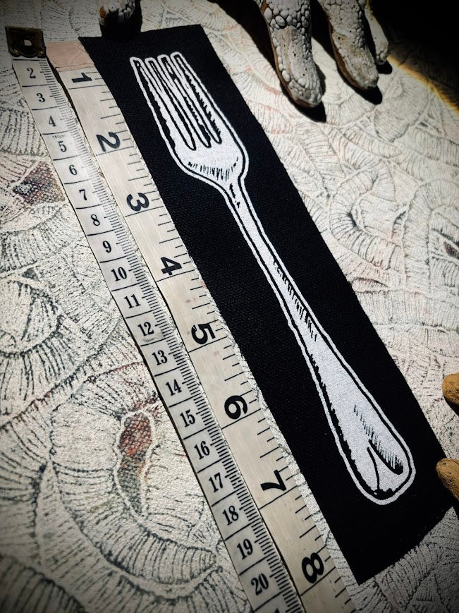life size fork! patch or pocket.