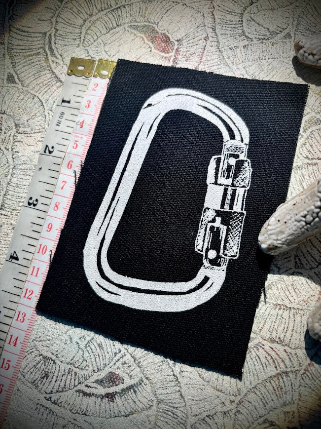 Carabiner sew on patch
