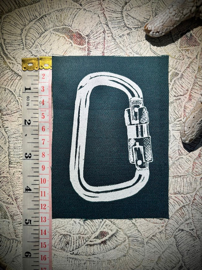 Carabiner sew on patch