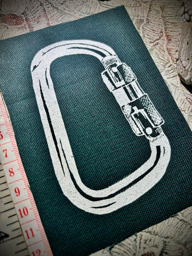 Carabiner sew on patch