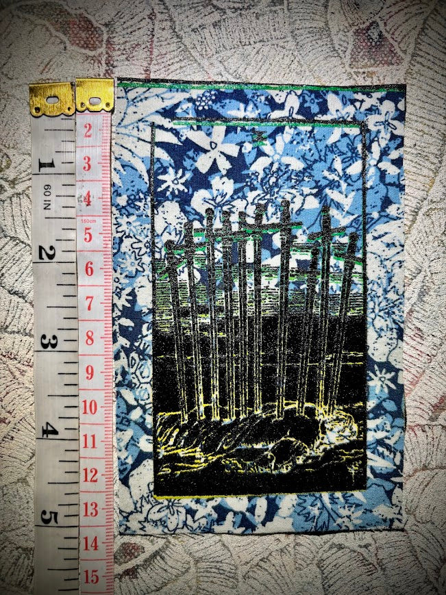 Ten of swords tarot sew on patch