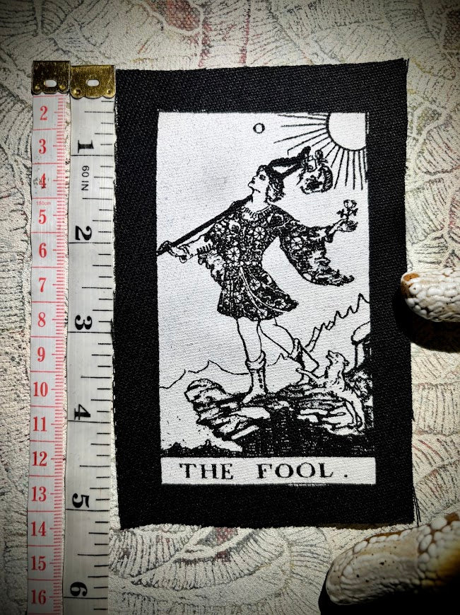 The Fool Tarot card sew on patch