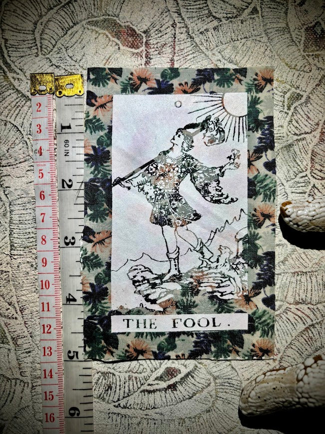 The Fool Tarot card sew on patch