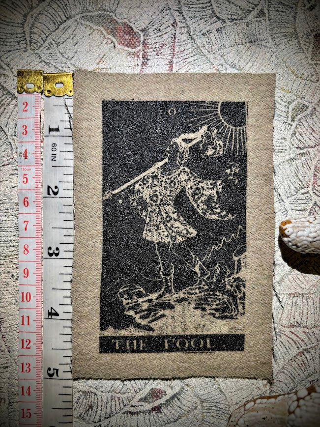 The Fool Tarot card sew on patch