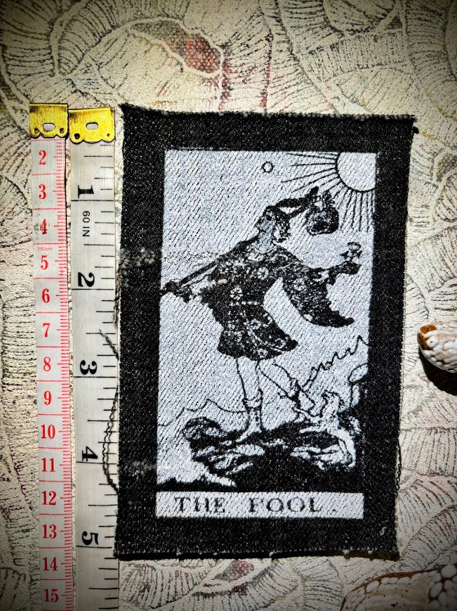 The Fool Tarot card sew on patch