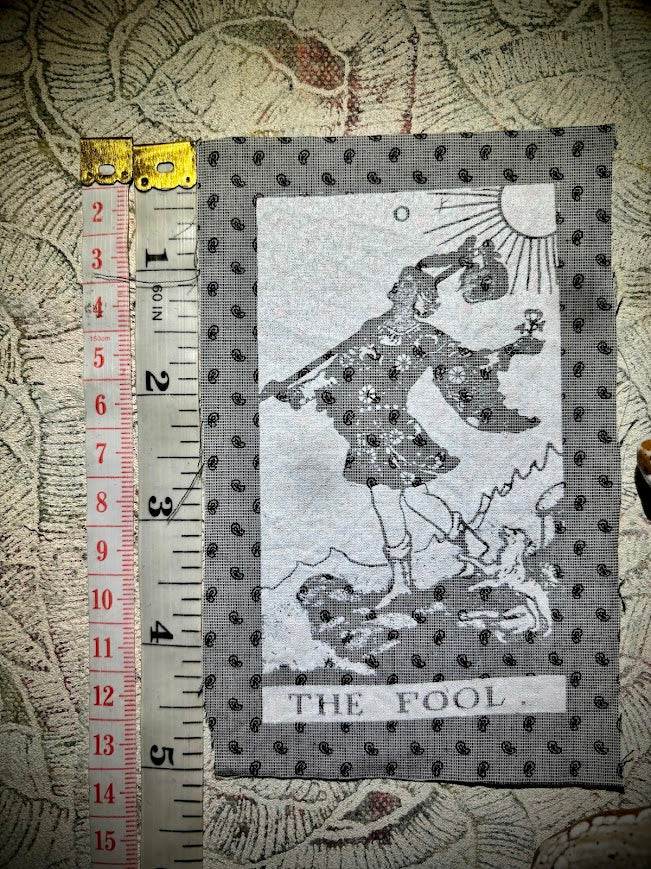 The Fool Tarot card sew on patch