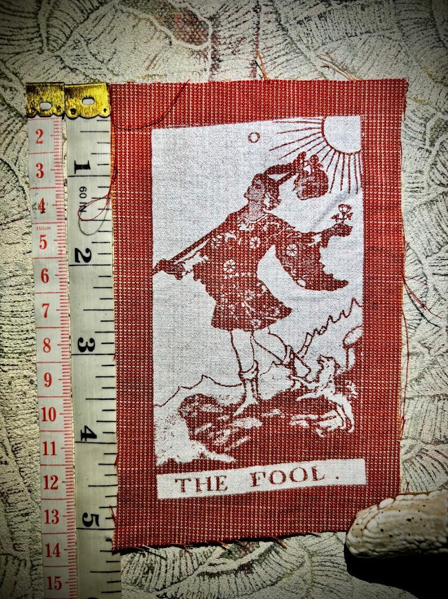 The Fool Tarot card sew on patch