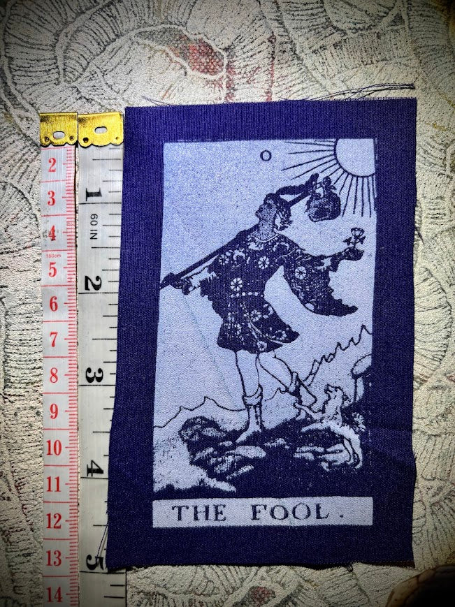 The Fool Tarot card sew on patch