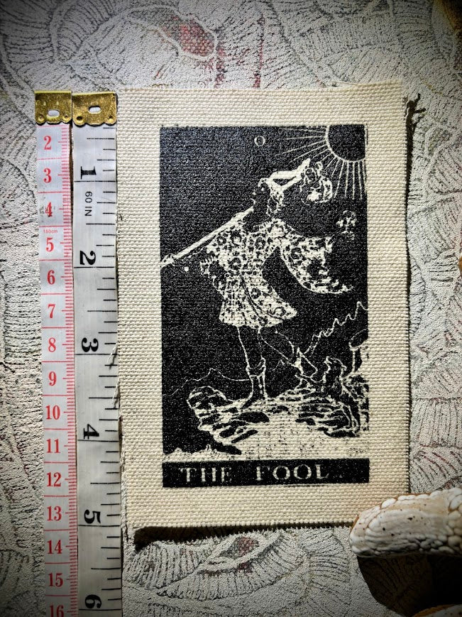 The Fool Tarot card sew on patch