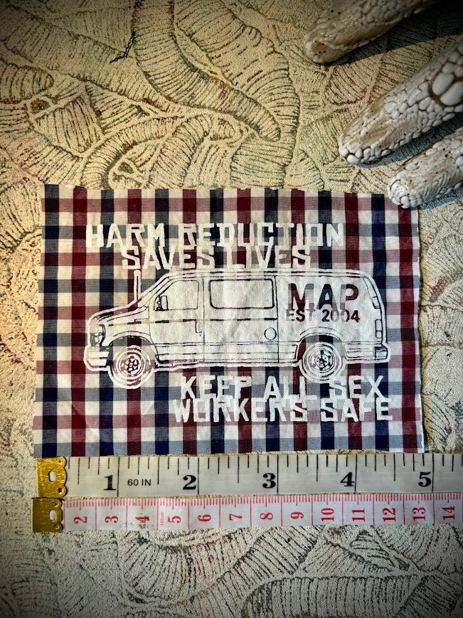 FUNDRAISER patch | MAP Van | Harm Reduction Saves lives