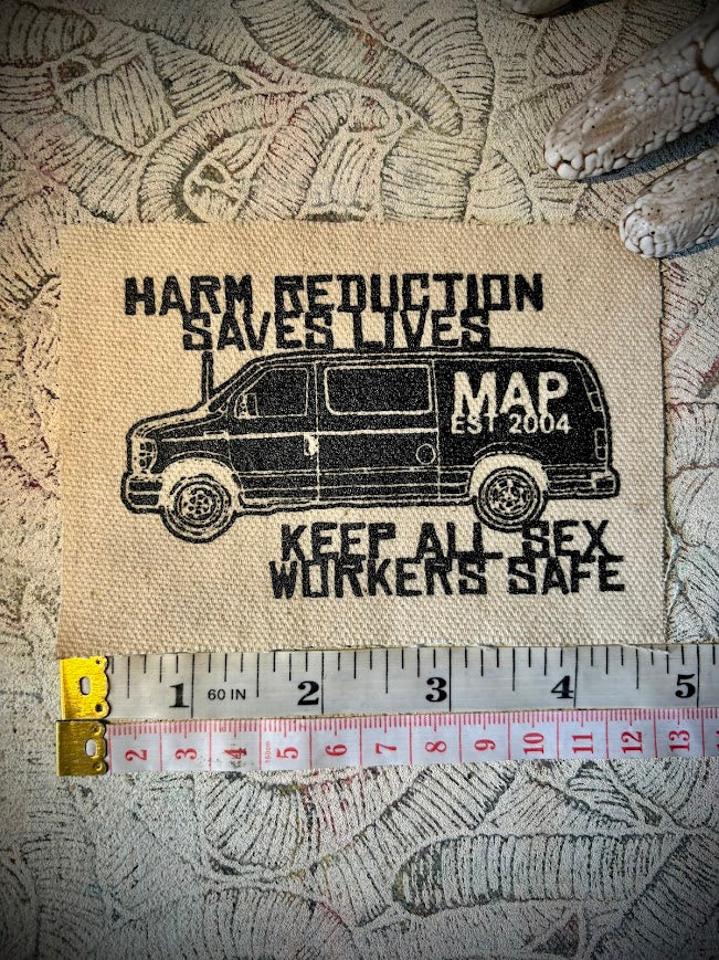 FUNDRAISER patch | MAP Van | Harm Reduction Saves lives
