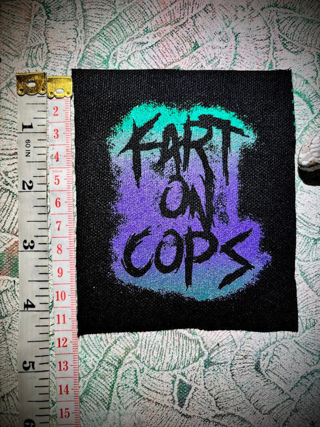 Fart on cops sew on patch