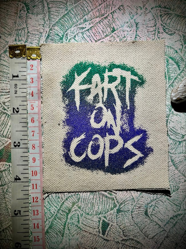 Fart on cops sew on patch