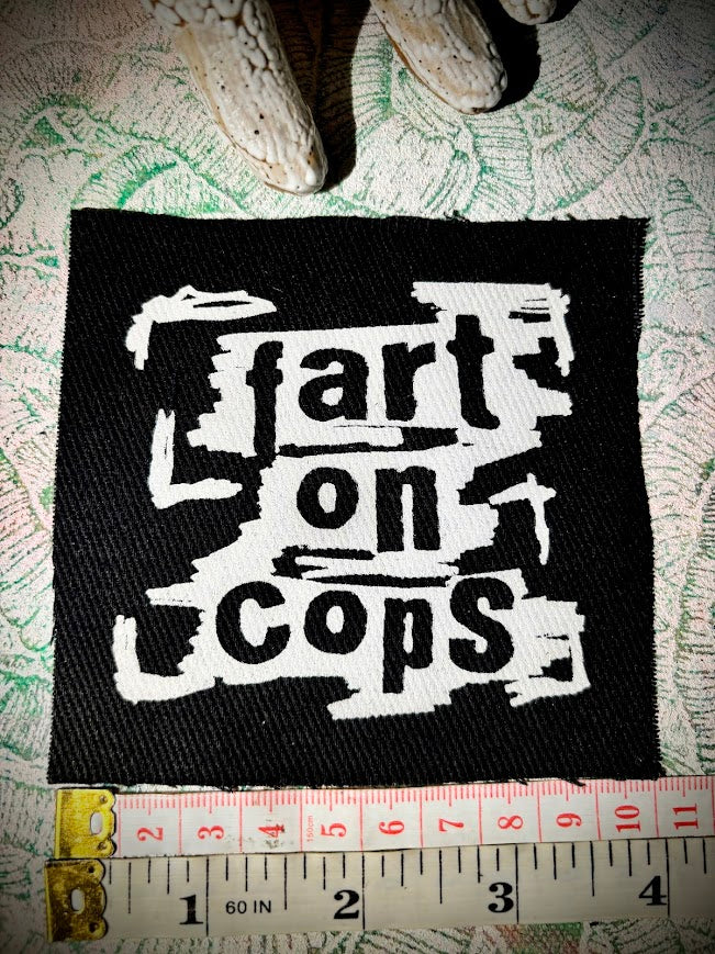 Fart on cops sew on patch