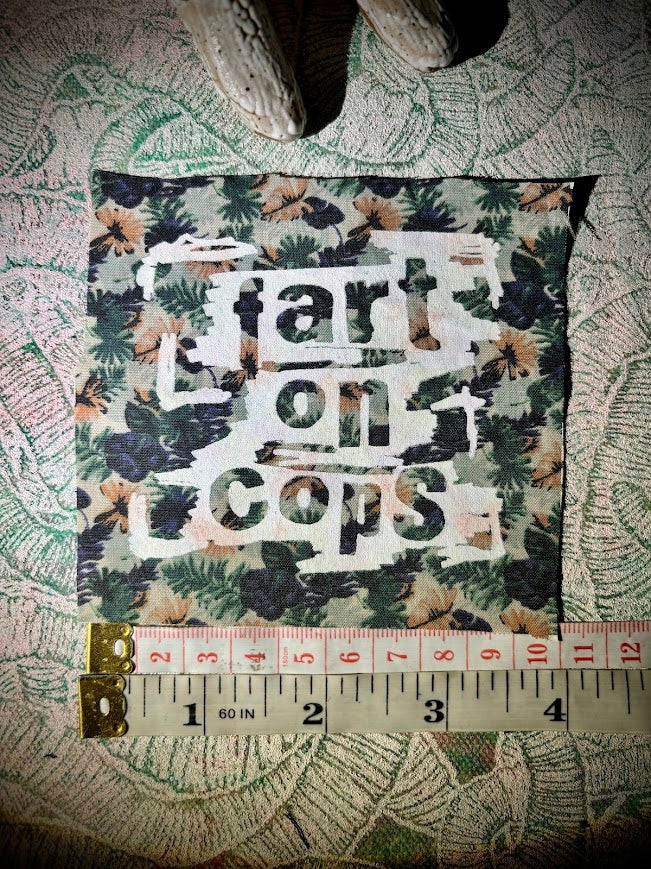 Fart on cops sew on patch