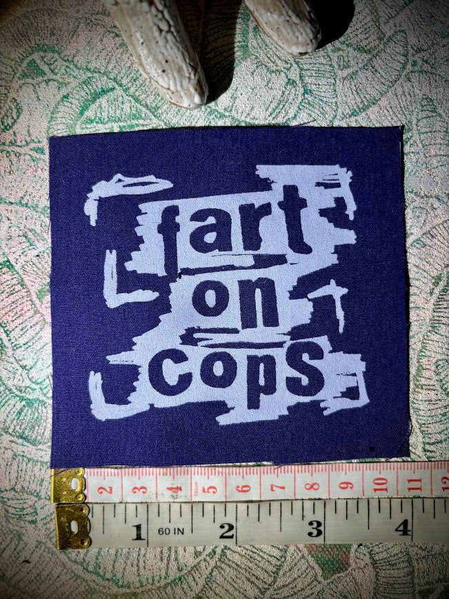 Fart on cops sew on patch