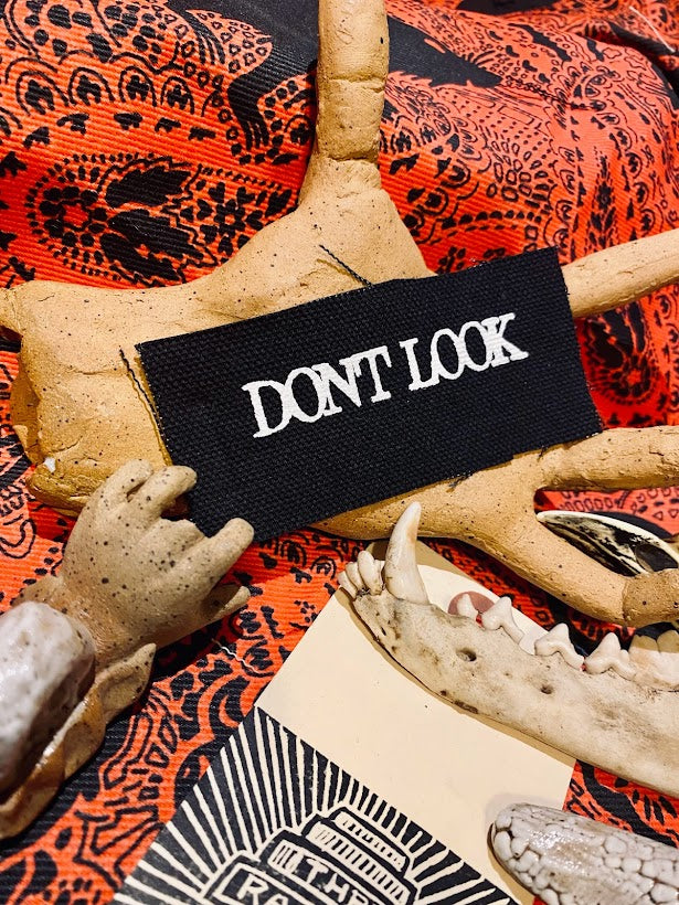 Don't Look! tiny mini small little patch.