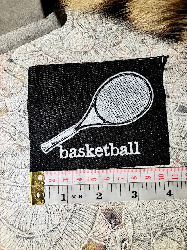 Basketball Racket sports fan patch
