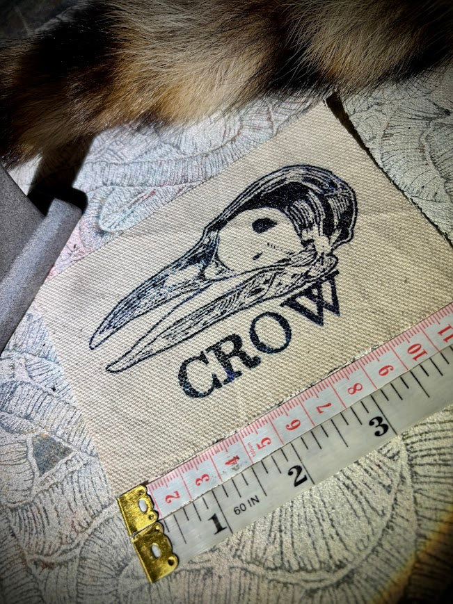 Crow Skull sew on patch