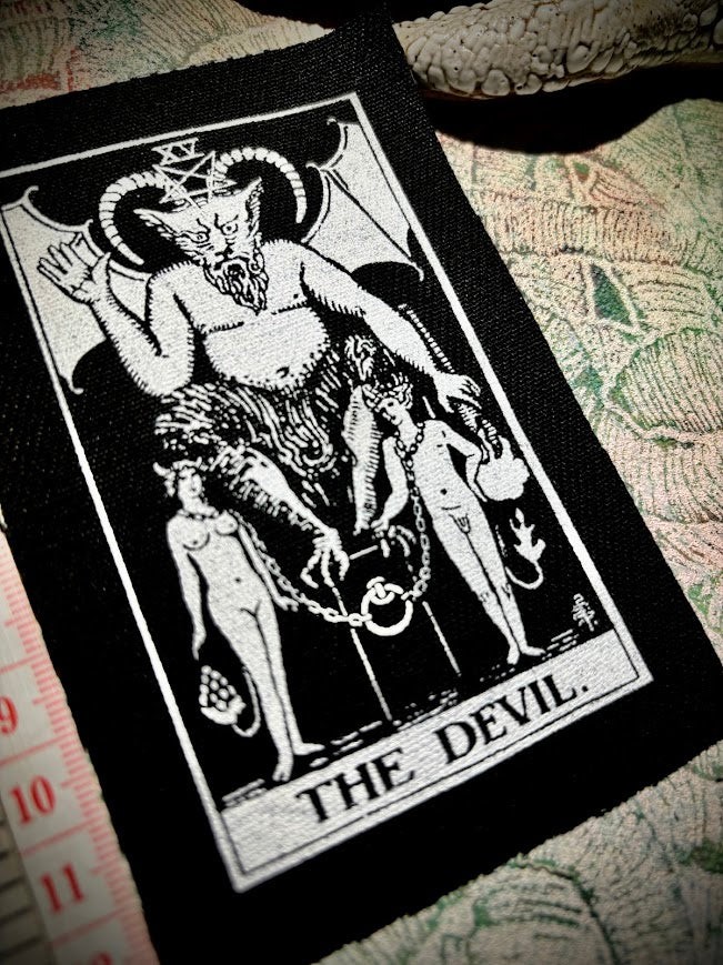 The Devil tarot card sew on patch