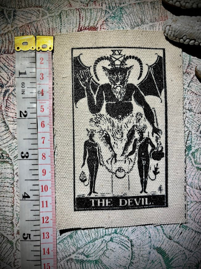 The Devil tarot card sew on patch