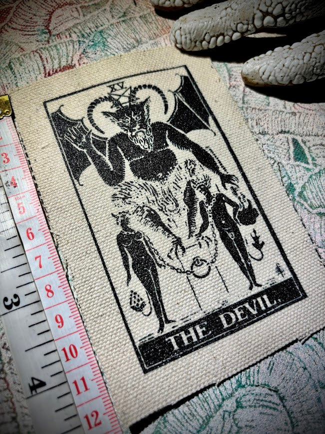 The Devil tarot card sew on patch