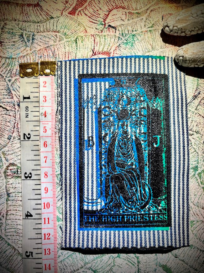 High Priestess tarot card sew on patch