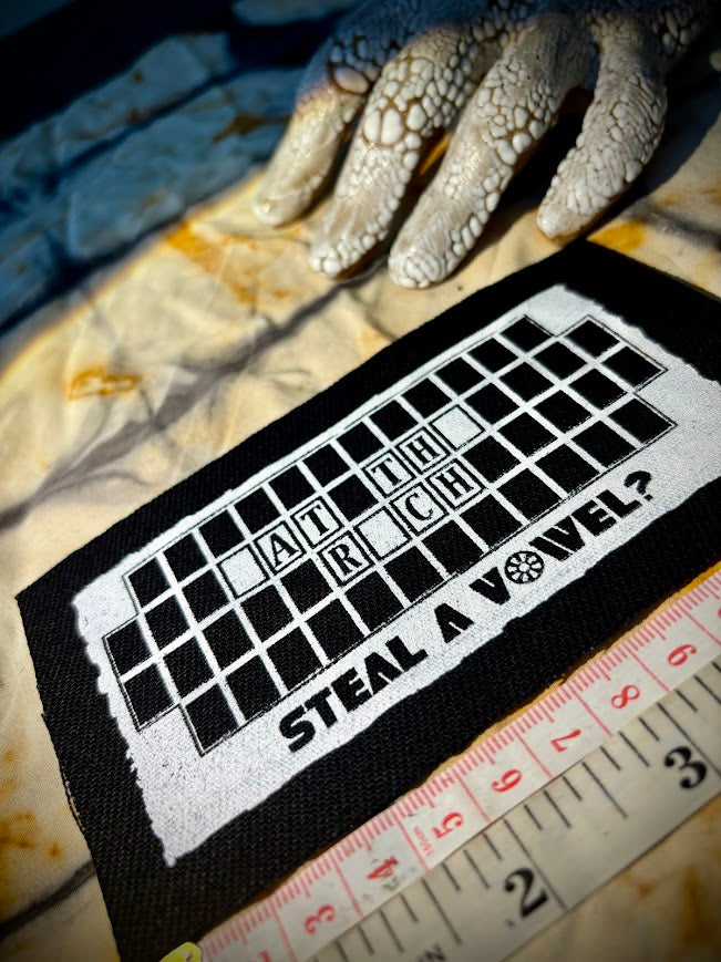 Steal A Vowel? Wheel of Fortune style Eat the Rich patch.