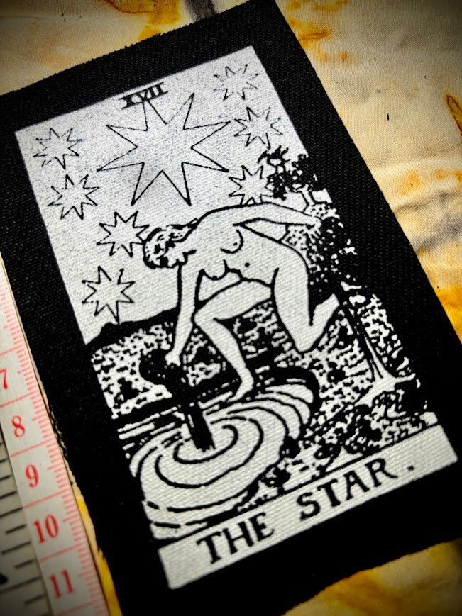 The Star tarot card sew on patch