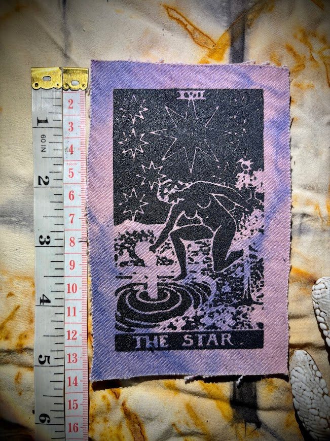 The Star tarot card sew on patch