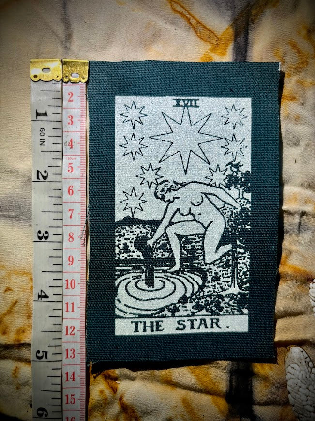 The Star tarot card sew on patch