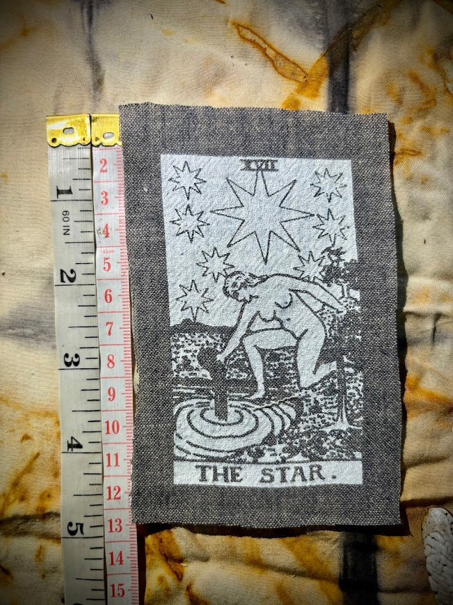 The Star tarot card sew on patch